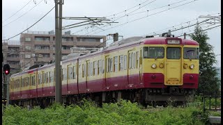 115系N40旧70系色編成 信越本線下り快速新潟行き3481M