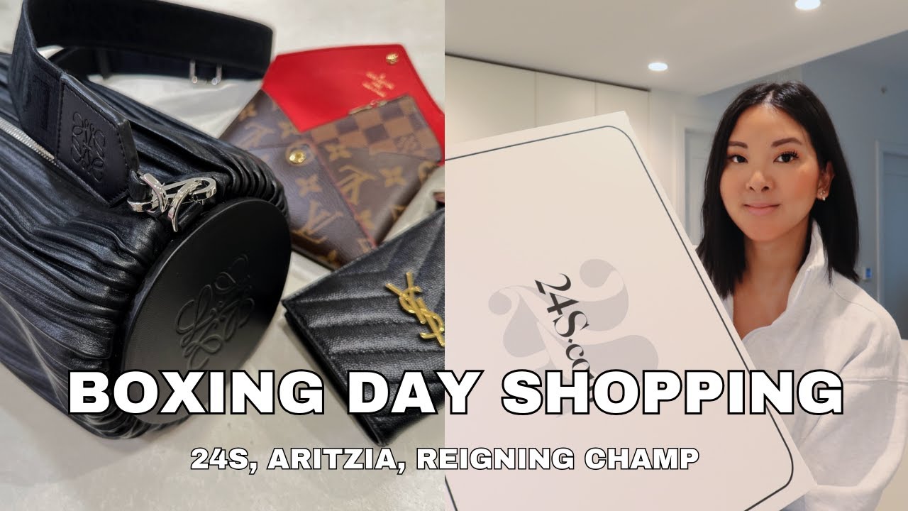 BOXING DAY SHOPPING | 24S, ARITZIA, REIGNING CHAMP - YouTube