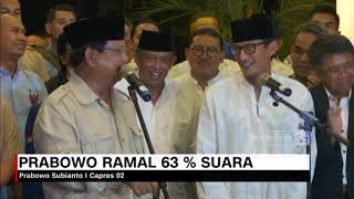 DownloadPrabowo Ramal 63% Suara di Pilpres 2019 MP3 MP4 Prabowo Ramal 63% Suara di Pilpres 2019