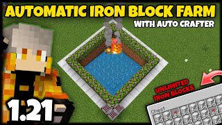 UNLIMITED IRON FARM IN MINECRAFT POCKET EDITION 1.21 || IRON BLOCK FARM MINECRAFT BEDROCK IN HINDI