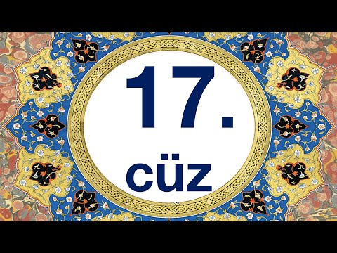 Mukabele 17. cüz/quran 17. juz bilgisayar hatlı kolay takipli kuran hatmi