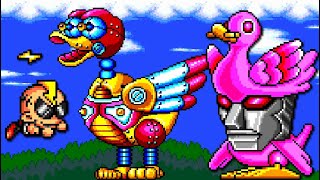 Super Air Zonk (PC Engine) All Bosses (No Damage)