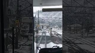 絶景の雪景色！　北陸本線時代の今庄付近車窓！ #jr #鉄道 #絶景