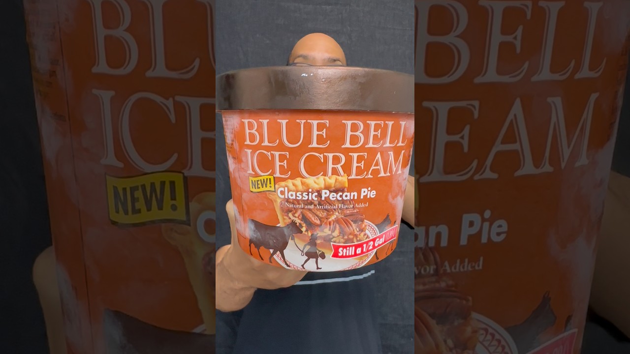 🥧 Blue Bell Classic Pecan Pie Ice Cream 🍨 1/2 gallon gift from my sister 