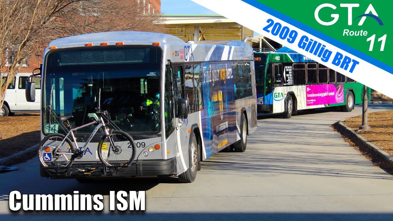 2009 Gillig BRT Diesel #2910 on GTA route 11 (Cummins ISM)
