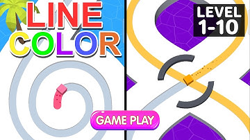 Line Color 3D Gameplay Walkthrough Level 1 - 10 || Best Gameplay Videos