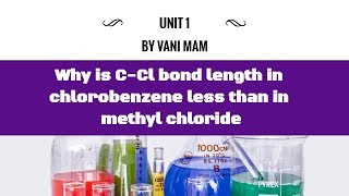 10.8 C-Cl bond length in chlorobenzene is less than in methyl chloride |tricks |Halo alkanes arenes