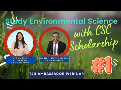 HOW TO GET CHINESE GOVERNMENT SCHOLARSHIP | STUDY ENVIRONMENTAL SCIENCE PART 1 |TJU Ambassador Talks