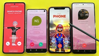 Incoming Call iPhone 11 vs Samsung S10 vs Z Flip vs Samsung Note10 TeleGuard