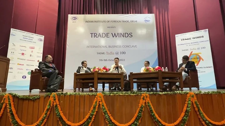 Moderating the National Operations Summit 2022 Panel discussion on the theme " India @100 " at IIFT