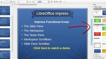 LibreOffice Impress: Functional Areas