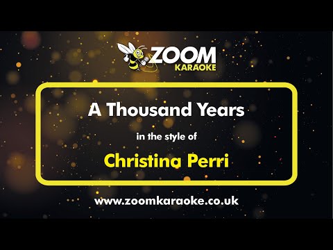 Christina Perri A Thousand Years Karaoke Version From Zoom Karaoke Christina Perri A Thousand Years Karaoke Version From Zoom Karaoke