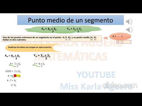 Punto medio. Encontando el segmento - YouTube