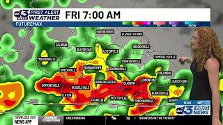 Heavy rain and severe weather heading our way