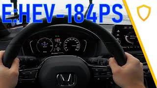 Honda Civic e:HEV - Topspeed + 0-100km/h POV German Autobahn - 184PS Hybrid