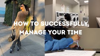 how I balance being a college student &amp; content creator | college vlog 04: mastering time management