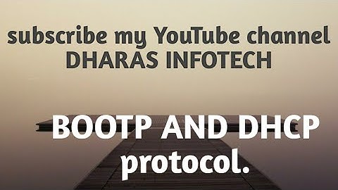 BOOTP AND DHCP Protocol | bootp and dhcp protocol  |  Data Communication Network