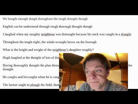 OUGH SOUNDS - Tongue Twisters (Master UK Pronunciation)