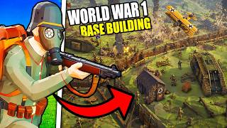 I built a Realistic TRENCH WALL in New WW1 BASE BUILDING Simulator! - Dig In