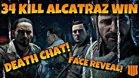 34 KILL ALCATRAZ WIN! DEATH CHAT/FACE CAM REVEAL | CoDBlackout