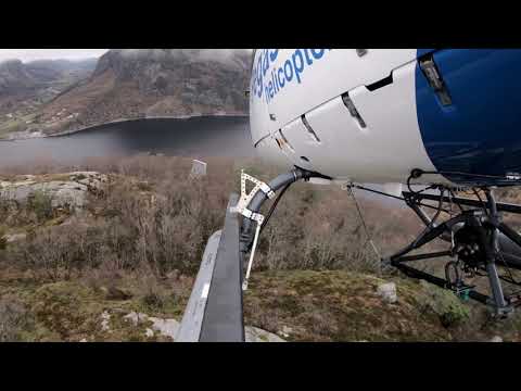 A still from the video Helicopter Norway Lysefjorden 2018 by UpsideDownWash