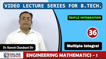Triple Integrals Lecture -36 | Center of Mass and Gravity | by Dr. Naresh Chandnani | NK Publishers