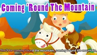 She'll Be Coming 'Round The Mountain (HD with lyrics) - EFlashApps Nursery Rhymes Resimi