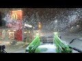 Tractor drives to McDonalds in a Blizzard! 🤣