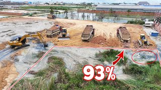 Ep27| Best New Action Experts push Move mud The Middle Space to build Landfill BY Dozer & Excavator