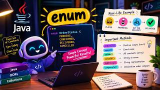 Java Enum  🔥 | enum, ordinal(), values(), valueOf() & More | Real-Life Example