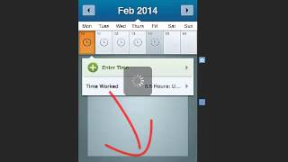 Entering Time Via Mobile App