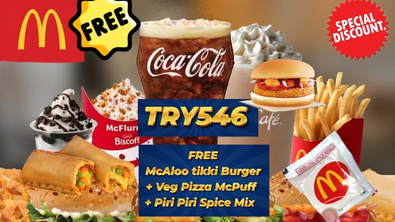 mcdonalds coupon code today | free food at mcdonalds using coupon code | mcdonalds offers 