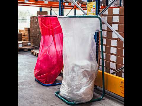 Knapzak: gemakkelijk folie apart inzamelen voor recycling