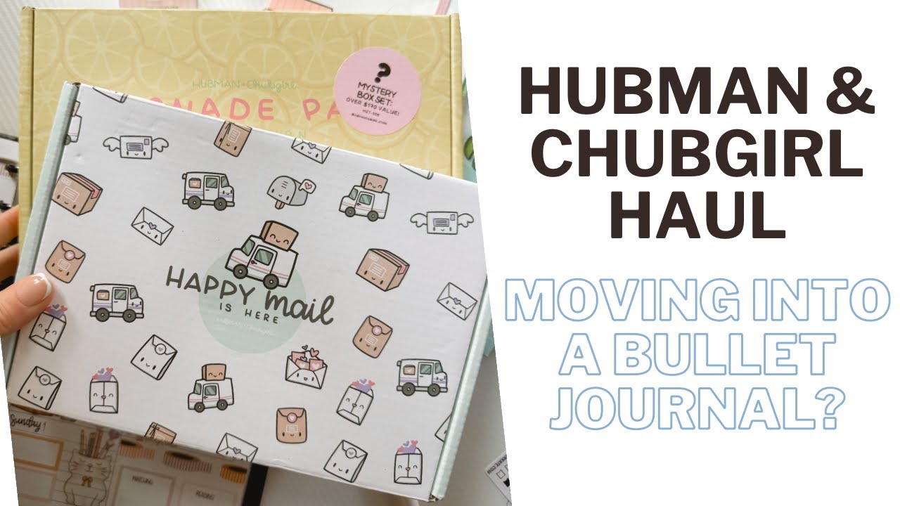 Hubbub Journal My FIRST Hubman & Chubgirl Order | Stationary Haul | Bullet Journal ...
