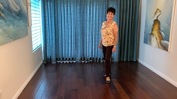 In Da Getto line dance demonstration and tutorial by Stephie