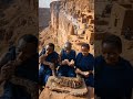 Giant Python Feast: Tribal People Roast & Eat Huge Python on Cliff #tribalfood #tribalcooking #short