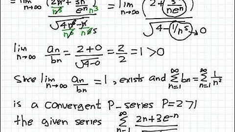 McGill Math 141 tutor Limit Comparison Test 4 Series Convergence Video
