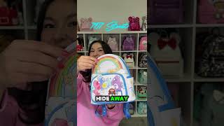 Get ready to join the cuddliest pals! 🧸 Let’s take a look at the Care Bears Rainbow Mini Backpack! 🌈