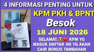 ALHAMDULILAH BONUS PENEBALAN JADI MULAI CAIR? KPM PKH BPNT HARUS TAHU INFO INI YA
