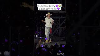 El Paso day 2 surprise song! 🎶😭😭 Dionysus 💜 #BTS #btselpaso #shorts #btsdionysus #btspin