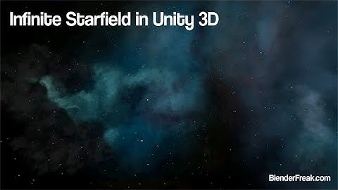 How to create infinite starfield for space scene in Unity