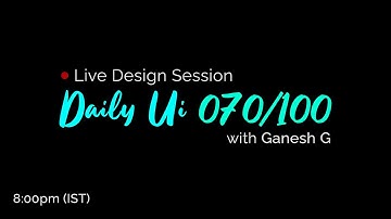 Daily UI 070/100 (  Events Listing ) with Ganesh G