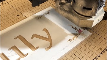 A simple 5 minutes V-Carving tutorial using Easel and the Euro Makers Aureus 3X CNC