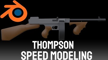 Blender Speed Modeling Thompson Low Poly Timelapse