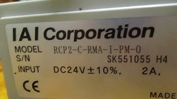 IAI RCP2 RTC I 28P 30 330, Rotary Actuator Testing Ver1.0