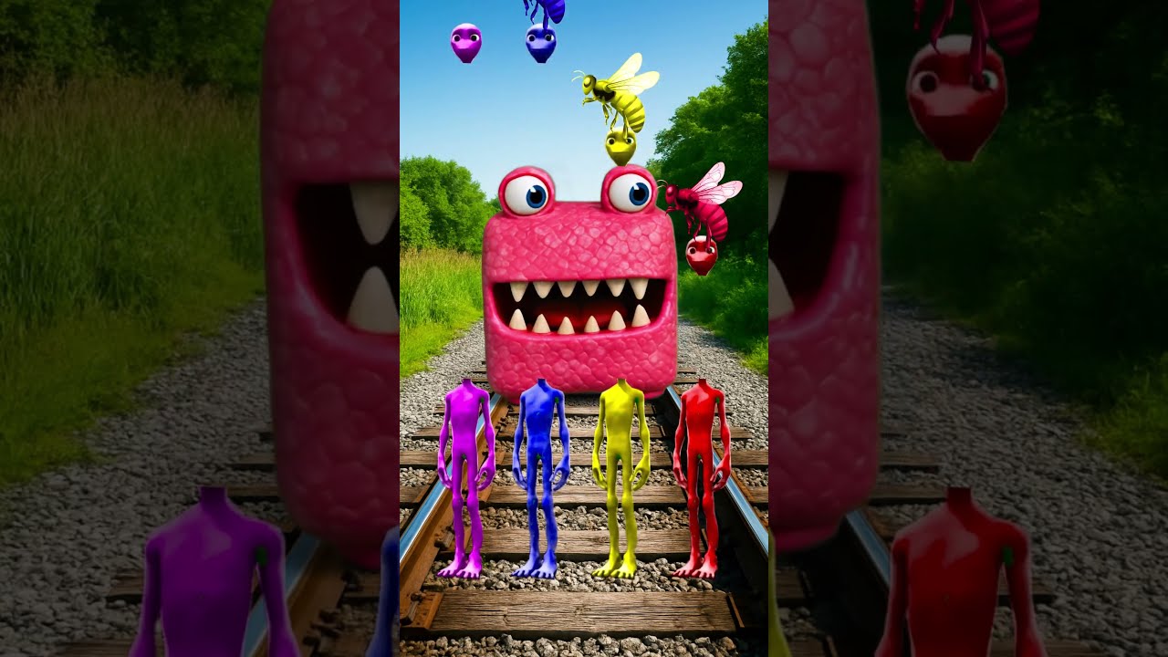 Equal Dame Tu Cosita 4 Different Colors Alien Dance Vs Pac Man Train Driver Tom 
