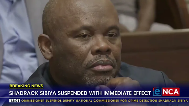 Top cop Shadrack Sibiya suspended with immediate effect