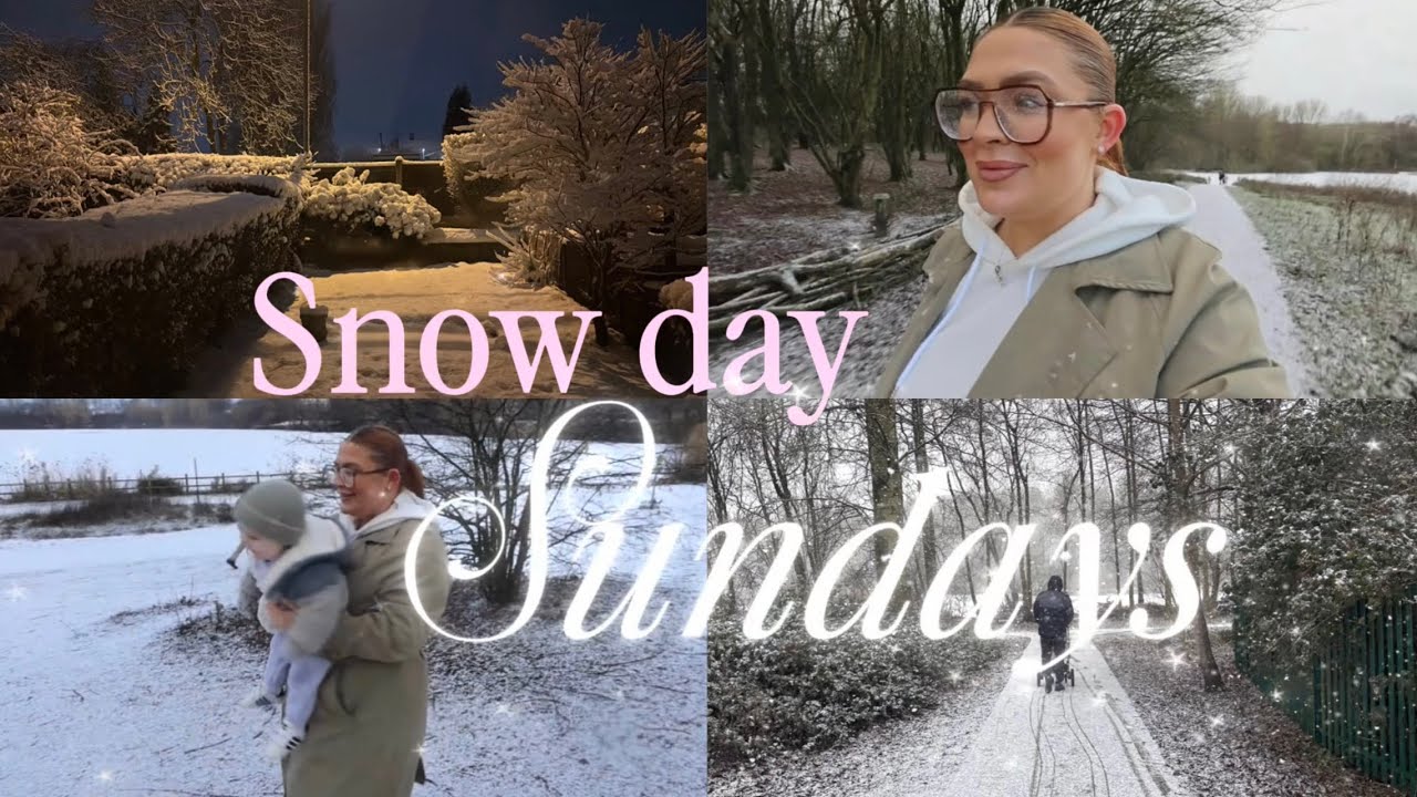 spend a little snowy Sunday with us including a lovely snowy walk & soft play ✨🫶🏻🤎