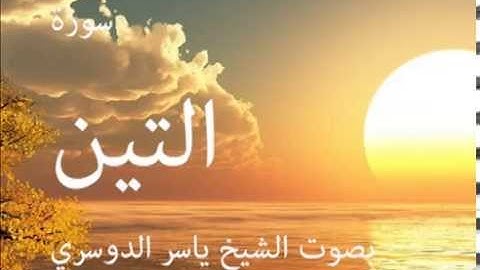 سورة التين بصوت الشيخ / ياسر الدوسري 95