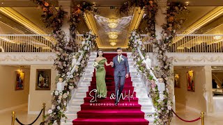 Luxury Afghan Wedding First Entrance With Green Dress.